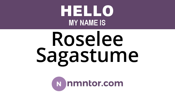 Roselee Sagastume
