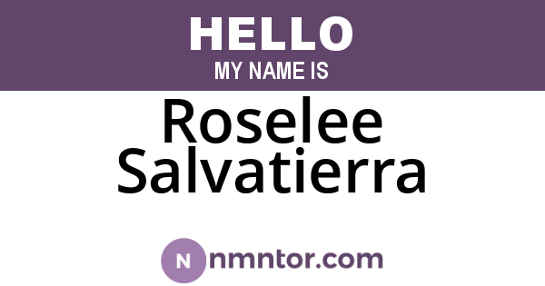 Roselee Salvatierra
