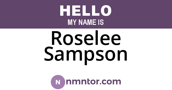 Roselee Sampson