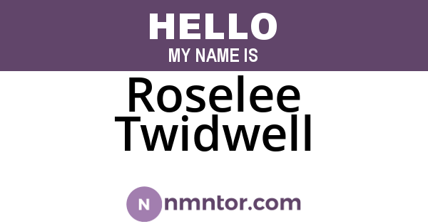 Roselee Twidwell