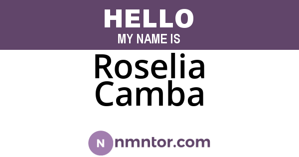 Roselia Camba