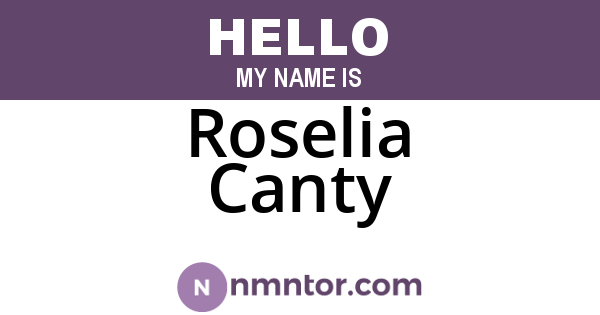 Roselia Canty