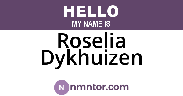 Roselia Dykhuizen