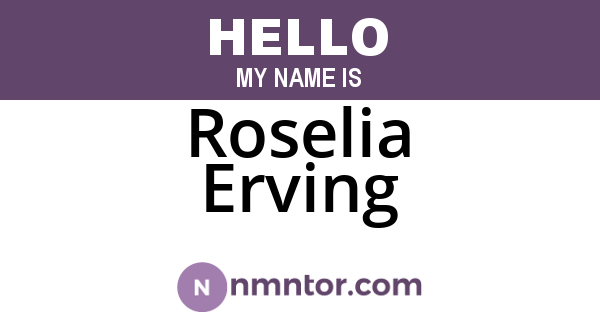 Roselia Erving