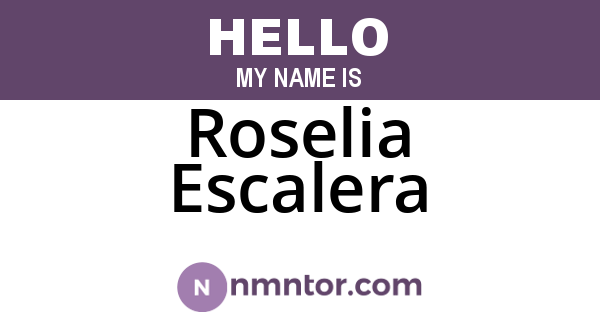 Roselia Escalera
