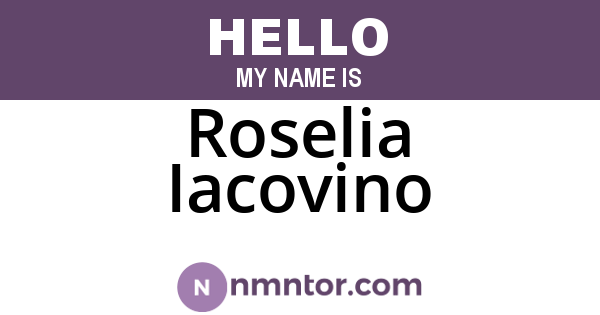 Roselia Iacovino