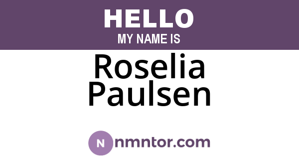 Roselia Paulsen
