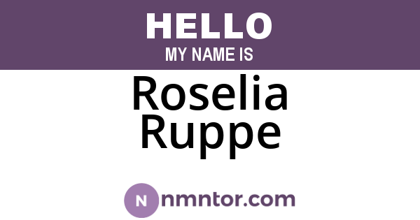 Roselia Ruppe
