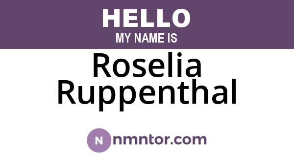 Roselia Ruppenthal