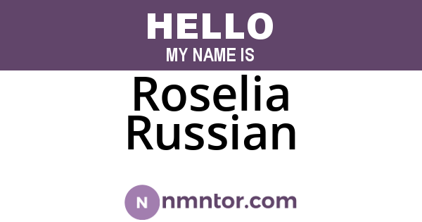 Roselia Russian