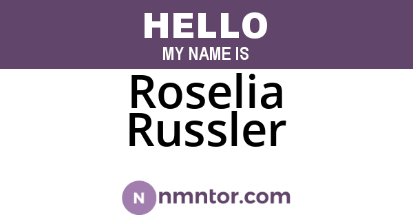 Roselia Russler