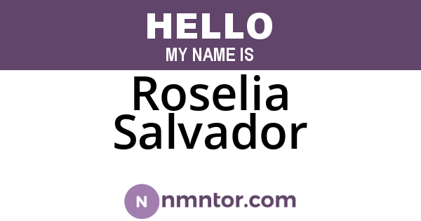 Roselia Salvador