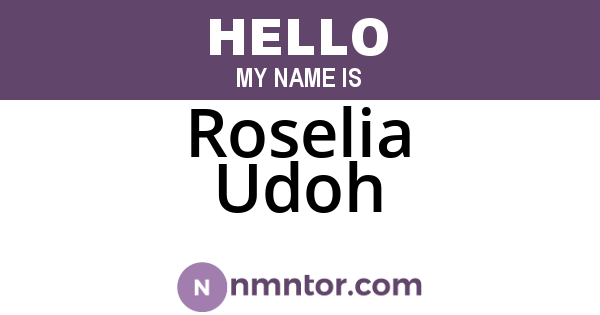 Roselia Udoh