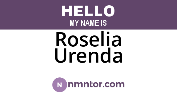 Roselia Urenda