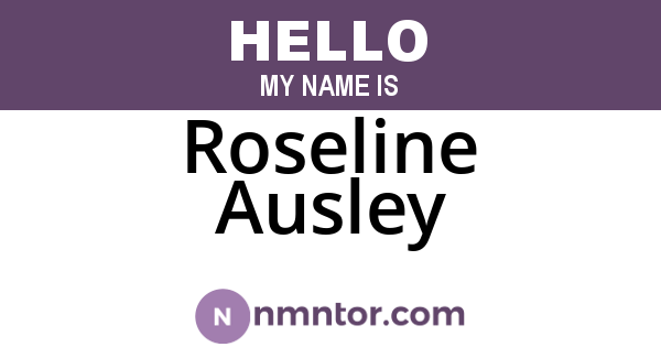 Roseline Ausley