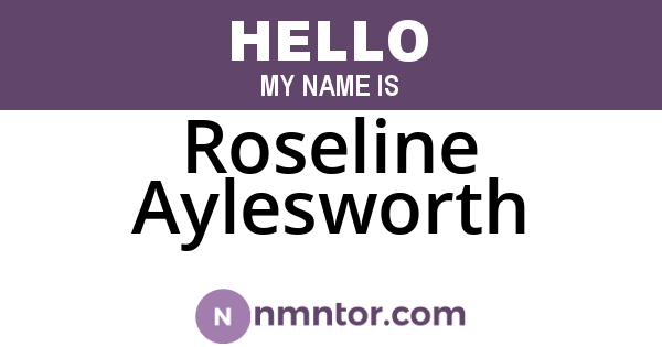 Roseline Aylesworth