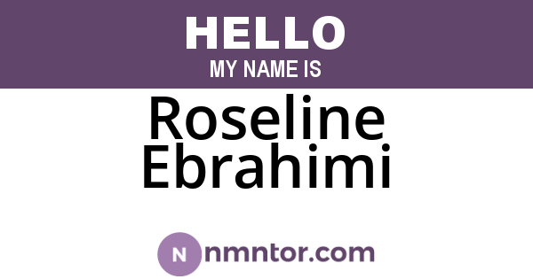 Roseline Ebrahimi