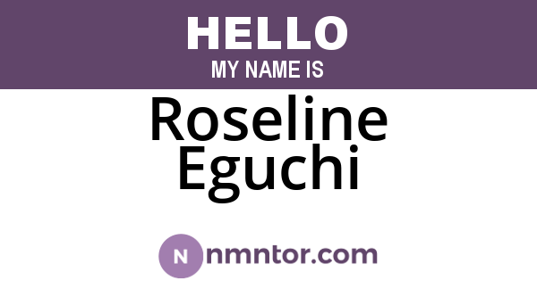 Roseline Eguchi