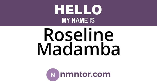 Roseline Madamba
