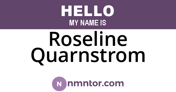 Roseline Quarnstrom