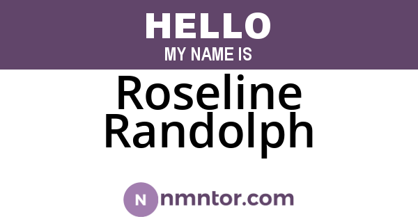Roseline Randolph