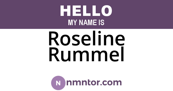 Roseline Rummel