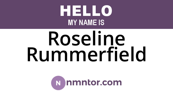 Roseline Rummerfield