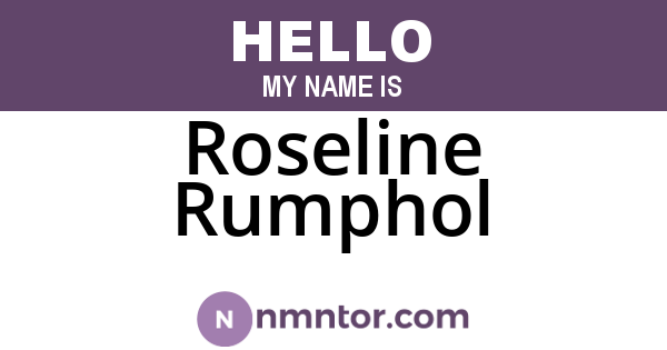 Roseline Rumphol