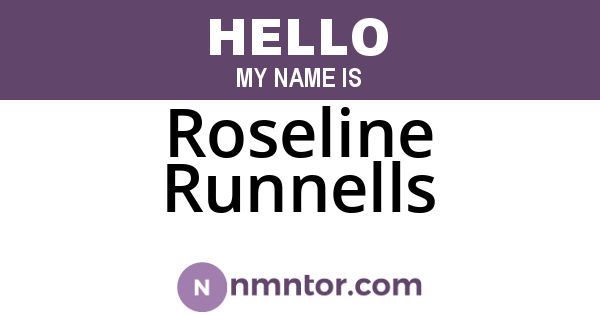 Roseline Runnells