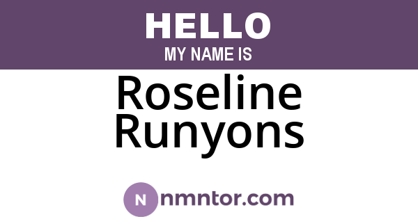 Roseline Runyons