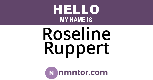 Roseline Ruppert