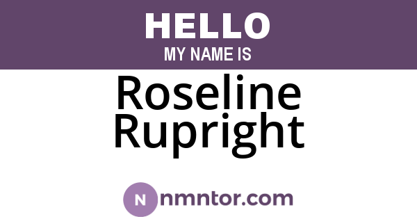 Roseline Rupright