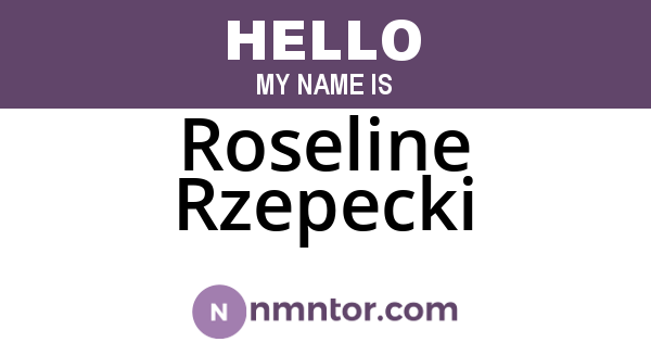 Roseline Rzepecki