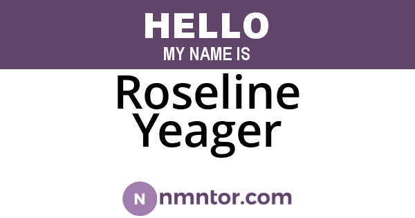 Roseline Yeager