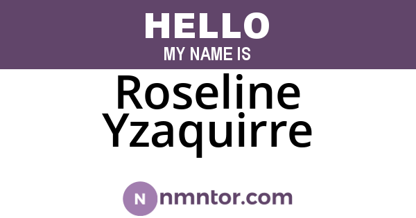 Roseline Yzaquirre