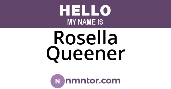 Rosella Queener