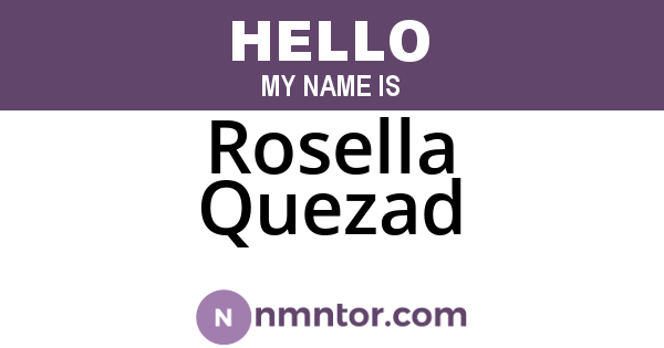 Rosella Quezad