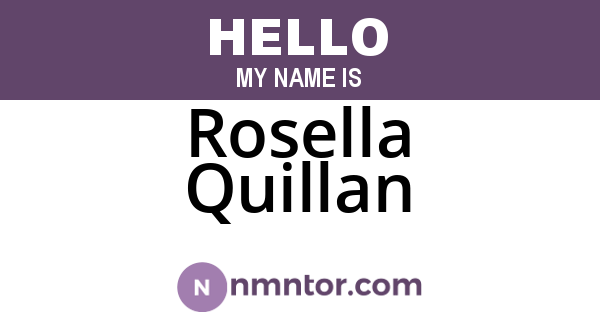 Rosella Quillan