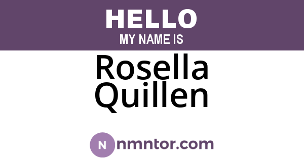 Rosella Quillen