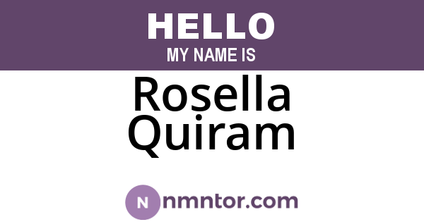 Rosella Quiram