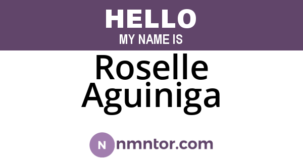 Roselle Aguiniga