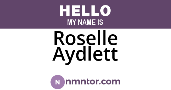 Roselle Aydlett