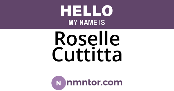 Roselle Cuttitta