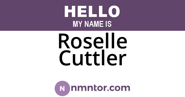 Roselle Cuttler