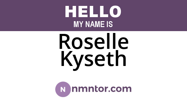 Roselle Kyseth
