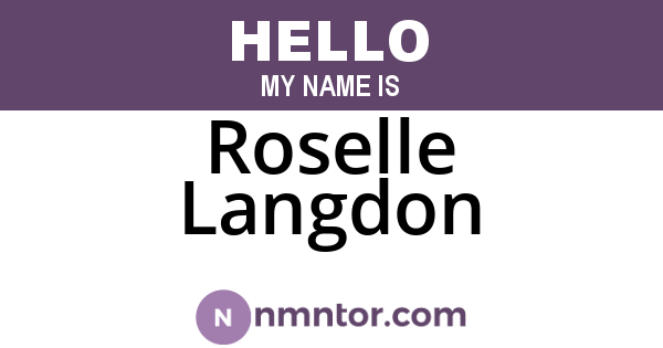 Roselle Langdon