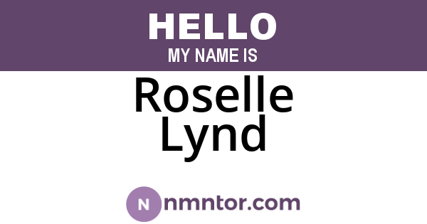 Roselle Lynd
