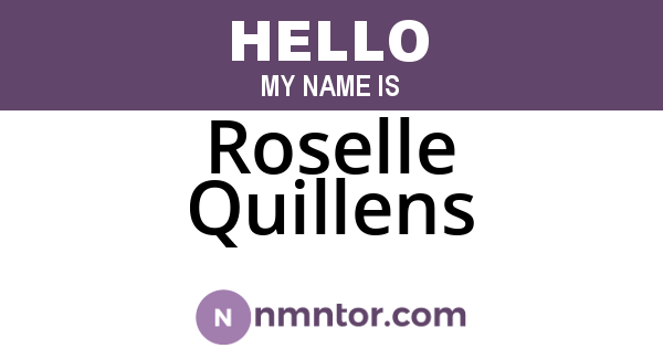 Roselle Quillens