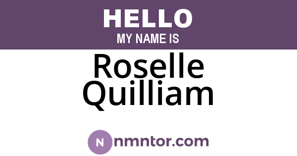 Roselle Quilliam