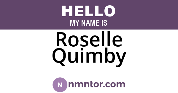 Roselle Quimby
